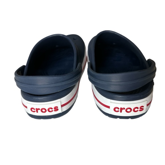 CROCS Crocband Il Clogs Navy white blue Mens Size 9‎ Women Size 11 Clogs EUC - Picture 6 of 7